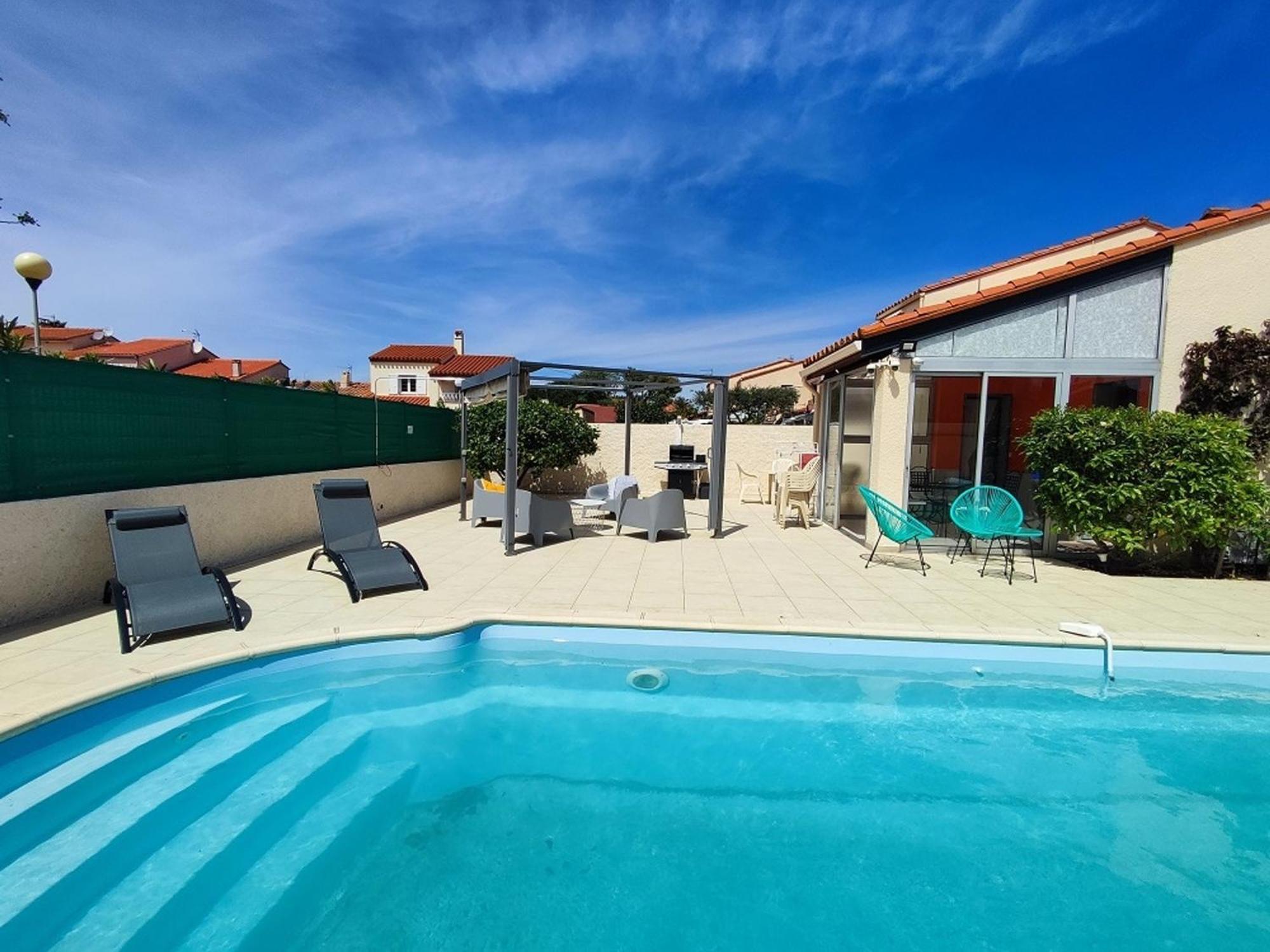 Pavillon 6 Pers A Argeles-Sur-Mer: Piscine, Clim, Parking, Wifi, Proche Plage - Fr-1-776-5 Bagian luar foto